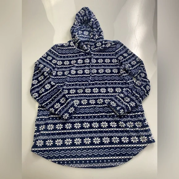 LAND’S END blue christmas soft sweater p26-04 - Picture 2 of 8